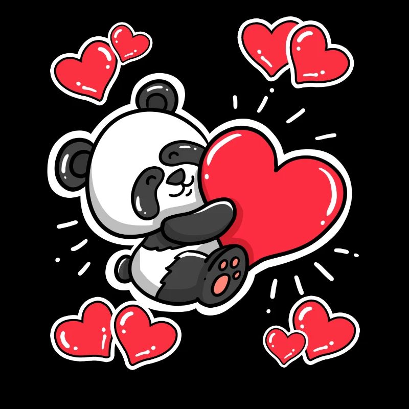 Herzen Panda Valentinstag Valentinstag