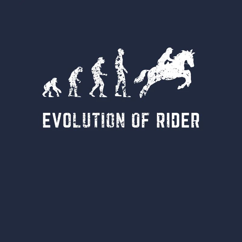 Evolution Reiter Geschenkidee Reiten und Pferde