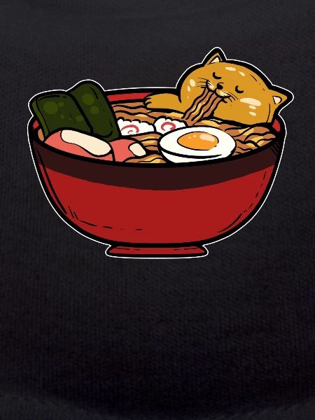 Chat ramen kawaii