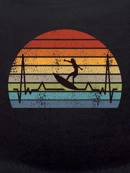 Surfing Surf Retro