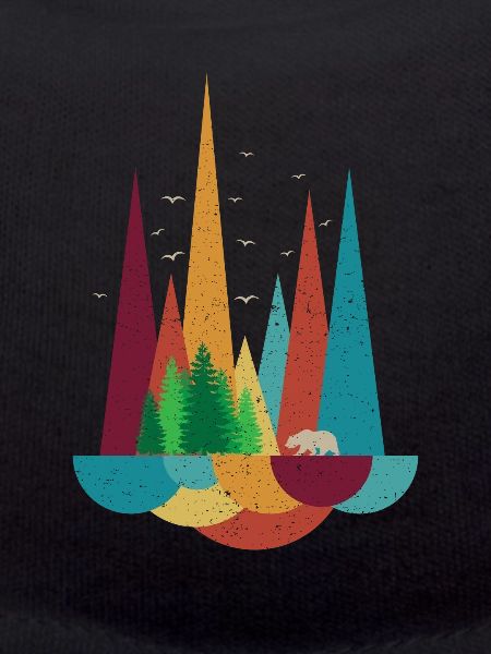 Mountains forest tiger