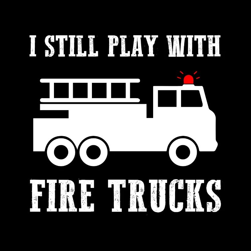 Ich spiele immer noch mit Feuerwehrautos