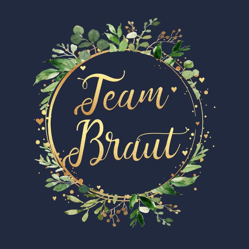 (leaf_frame_round_green_gold_team_braut)