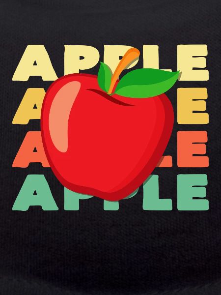 Illustration Pop Art en pommes