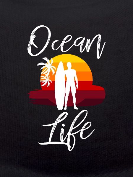 Ocean Life Surfer Sunset