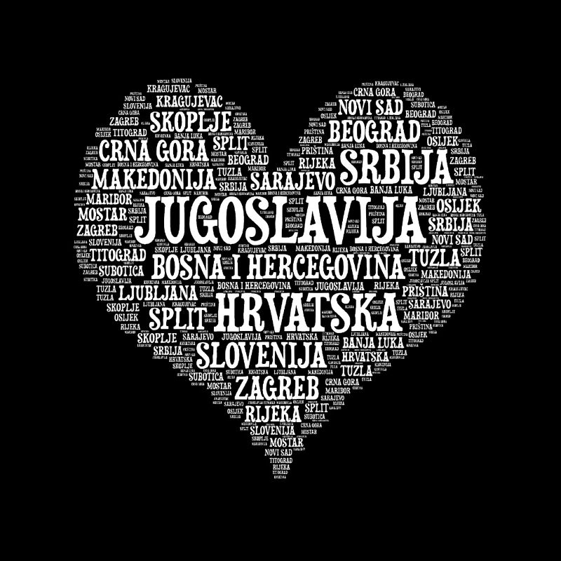 Yougoslavie HEART design 01w