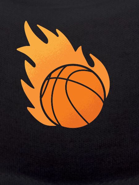 Fire basketball basketball