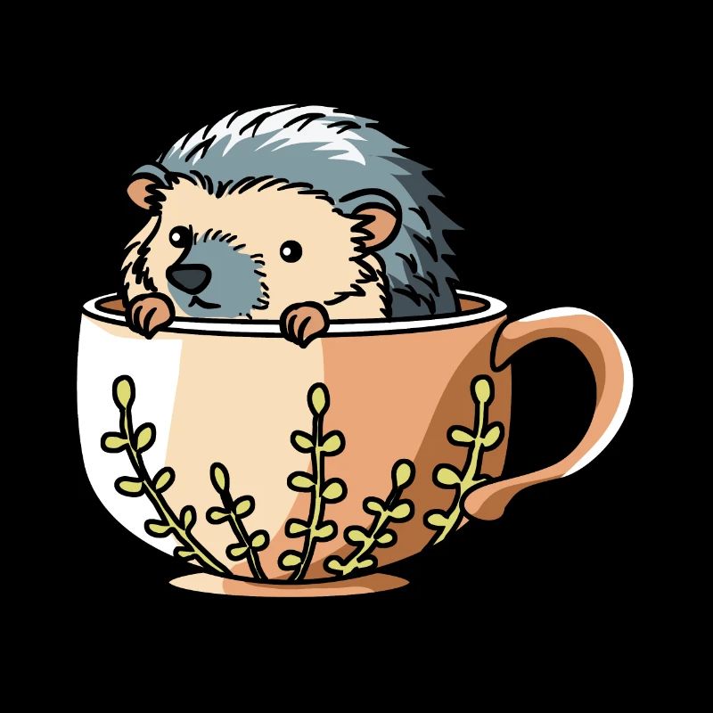 Igel mit Krug