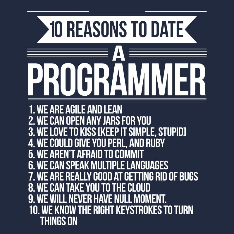 10 raisons de sortir avec un programmeur