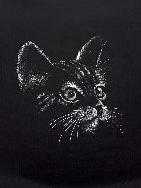 Cat hand drawn