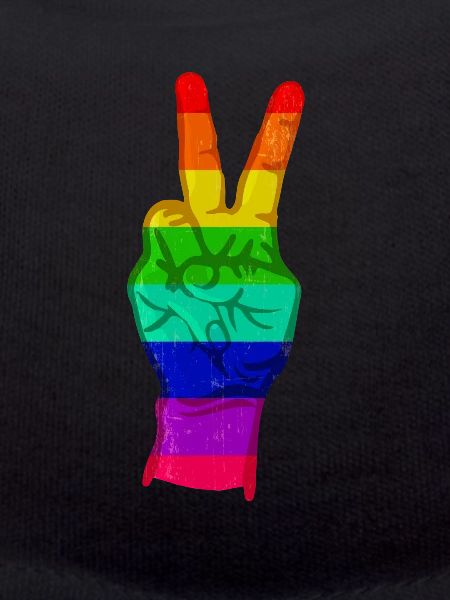 Peacezeichen Regenbogen