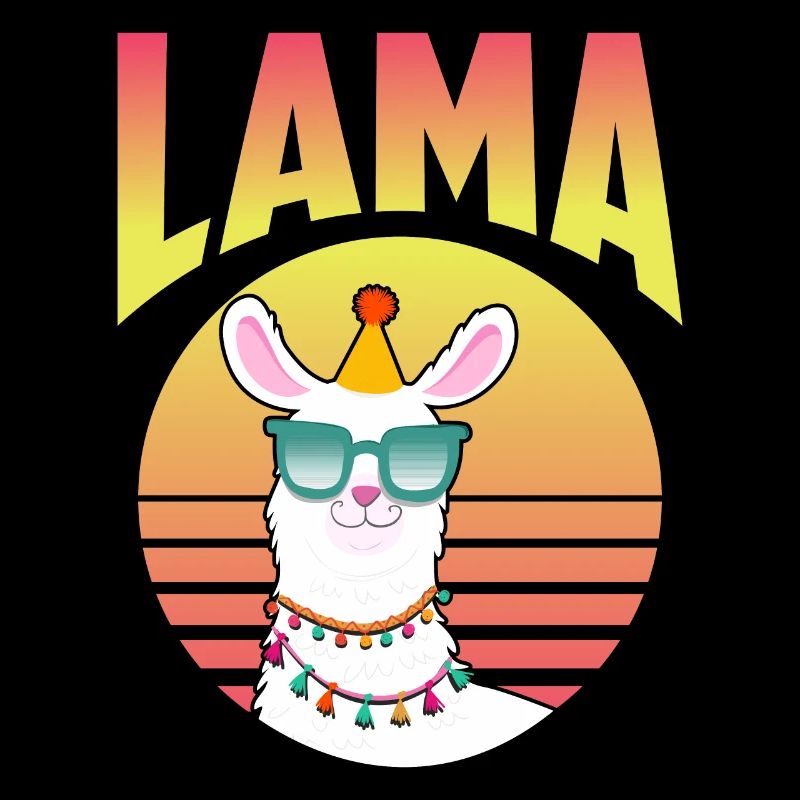 Lama im Sommer