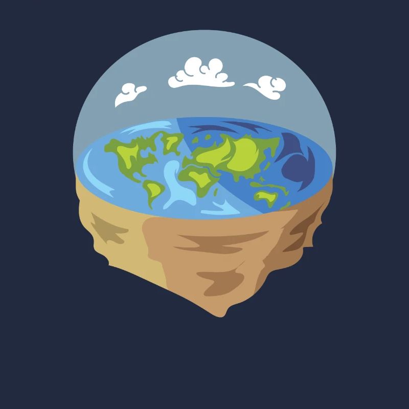 Flat Earth flache Erde Geschenk