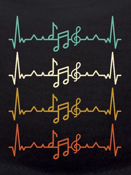 Music heartbeat EKG pulse