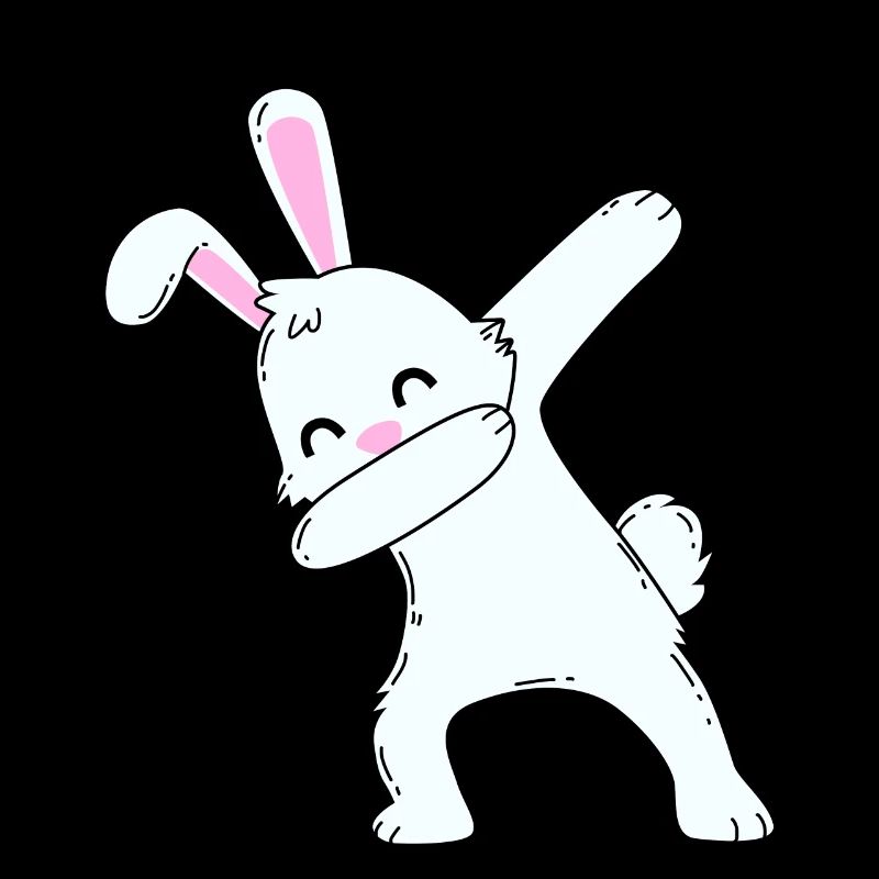 Dabbing Hase