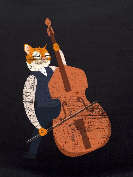Double bass cat gift