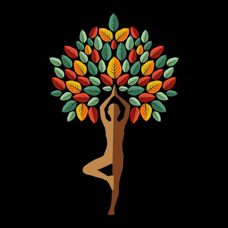 Yoga-Baum Yoga-Lehrer Geschenk