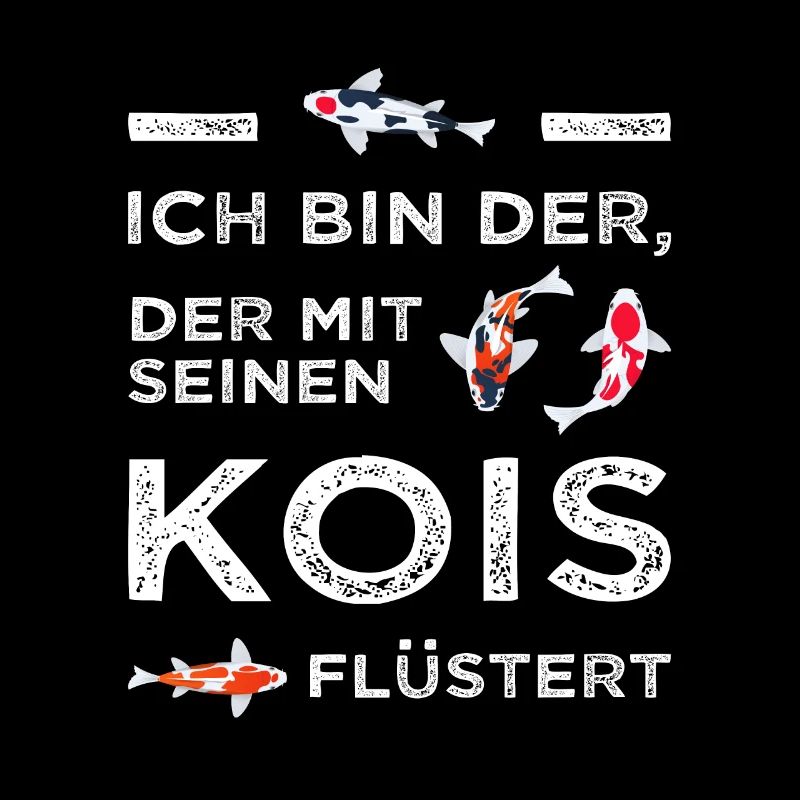 Der mit seinen Kois flüstert Koi Karpfen Japan