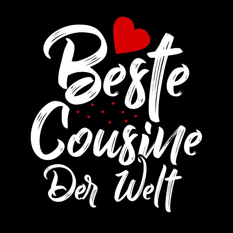 Cousine Herz Liebe Welt Spruch Geschenkidee
