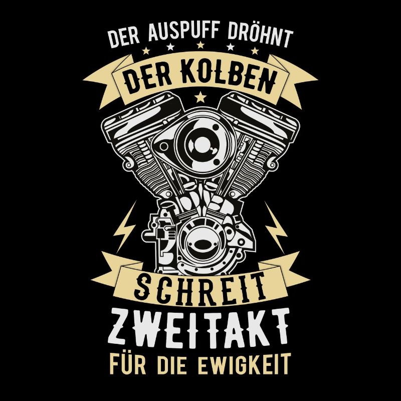 Mofa Moped Motorrad Zweitakt Spruch