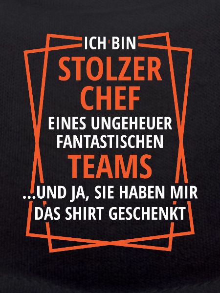 STOLZER CHEF ,BESTES TEAM, GESCHENK