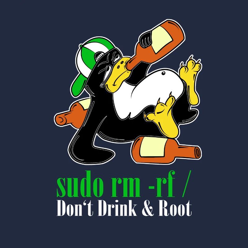 Linux Penguin Sudo Admin Funny Computer Science PC Nerd