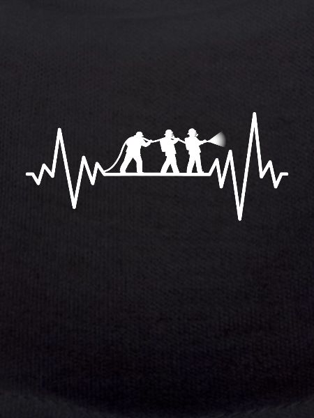 Firefighters heartbeat pulse gift