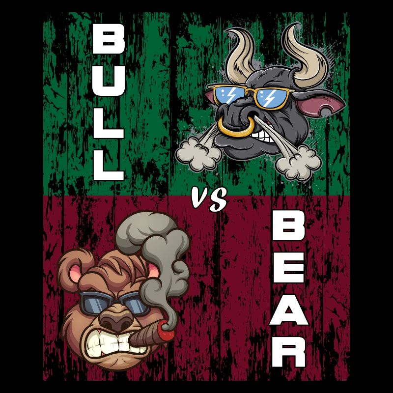 Bull vs Bear Stock Exchanges Tshirt