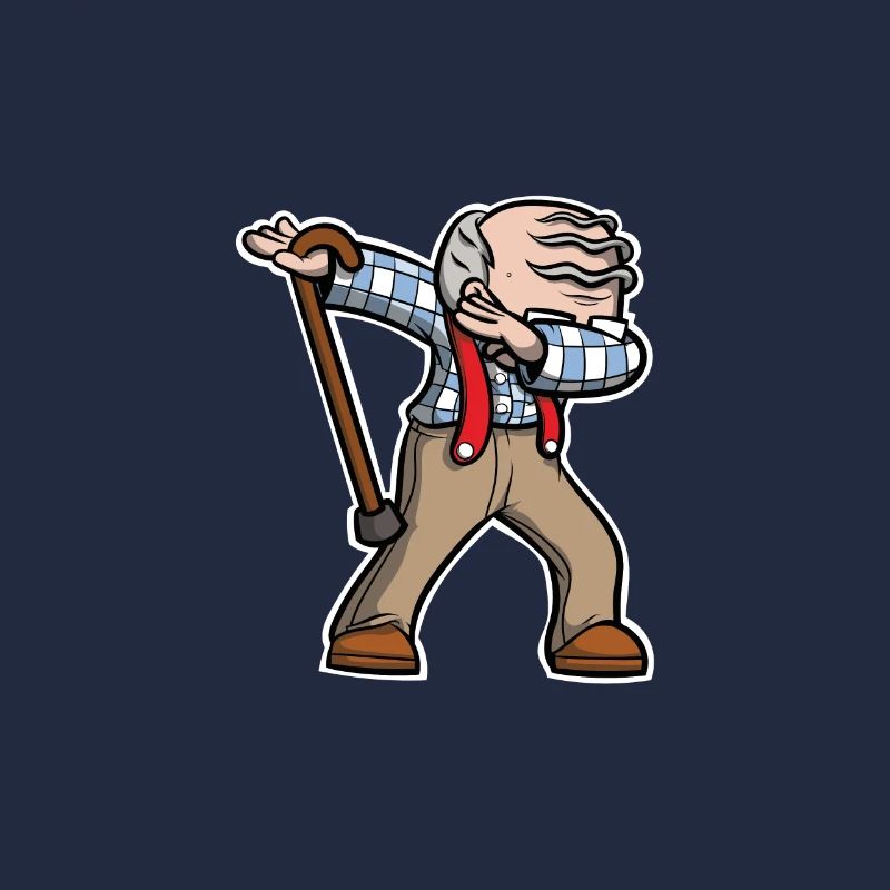 Cooler Dabbing Opa Dab Tanzen