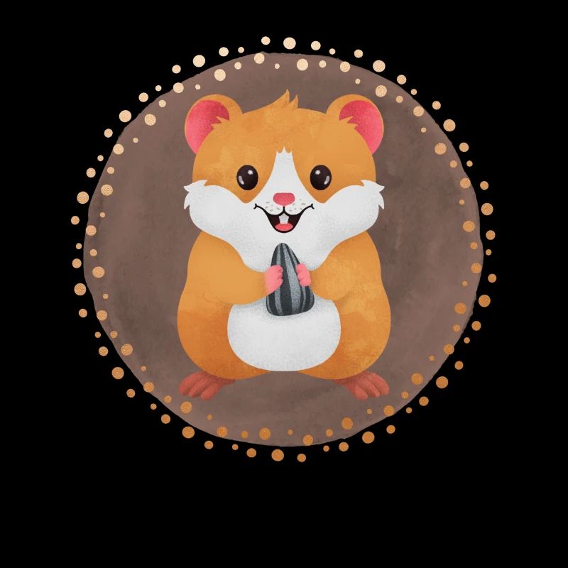 Hamster mignon en riant