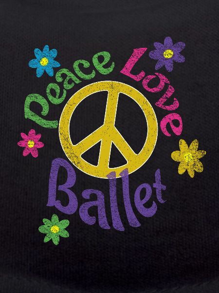 Peace Love Ballet Distressed