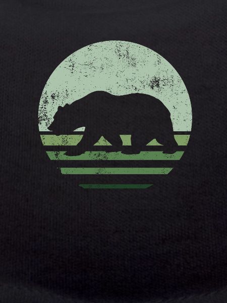 Retro brown bear