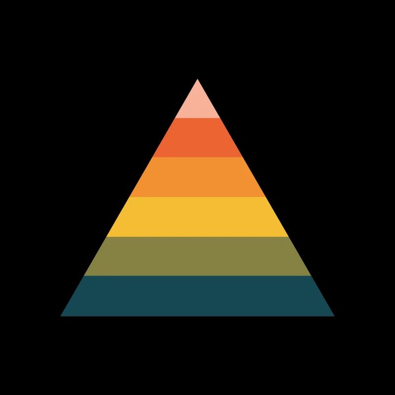 Rainbow pyramid
