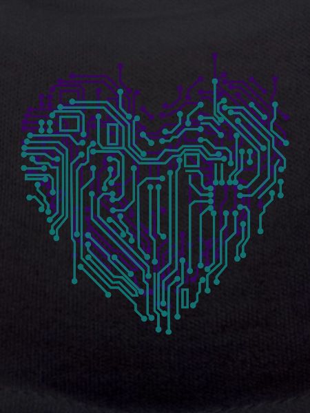 Heart electronic digital heart