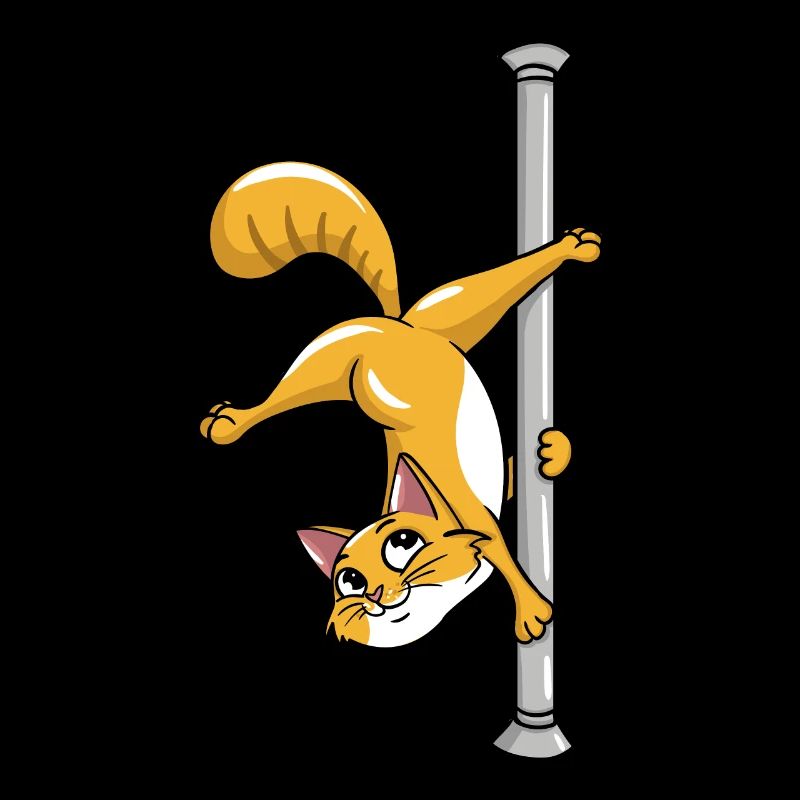 Pole Dancing Cat