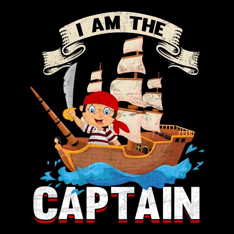 small child pirate Captain gift design
