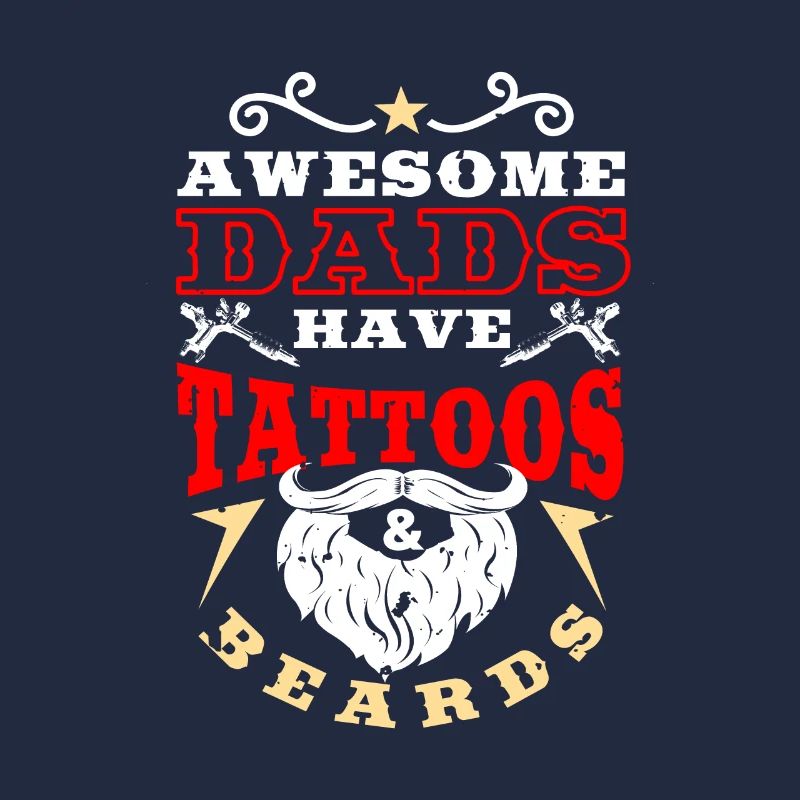 Dad beard tattoos