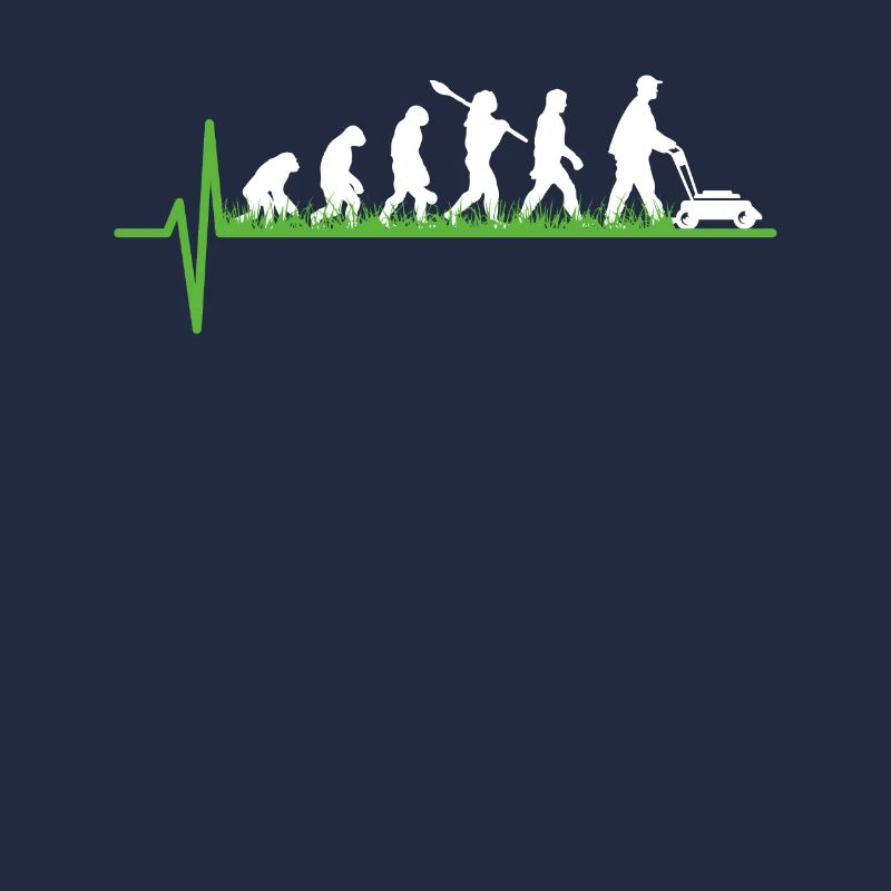 Rasen mähen Gärtner Evolution Geschenk