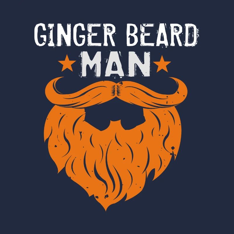Mann mit Ingwerbart