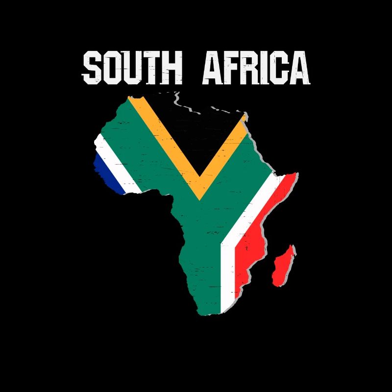 afrique du sud souvenir drapeau vacances graphique