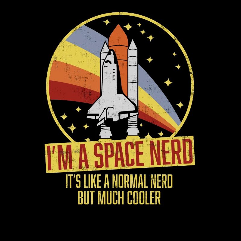 Funny space shuttle retro astronomer space nerd