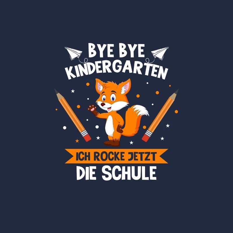 Bye Bye Kindergarten Einschulung Fuchs Geschenk