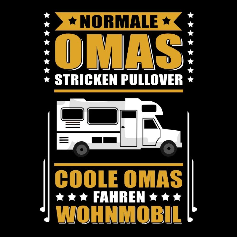 Normale Omas stricken - Oma Wohnmobil Camping