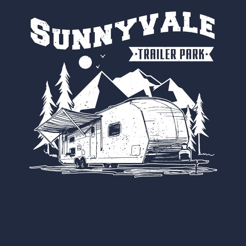 Conception drôle Trailer Park Sunnyvale Lovers design