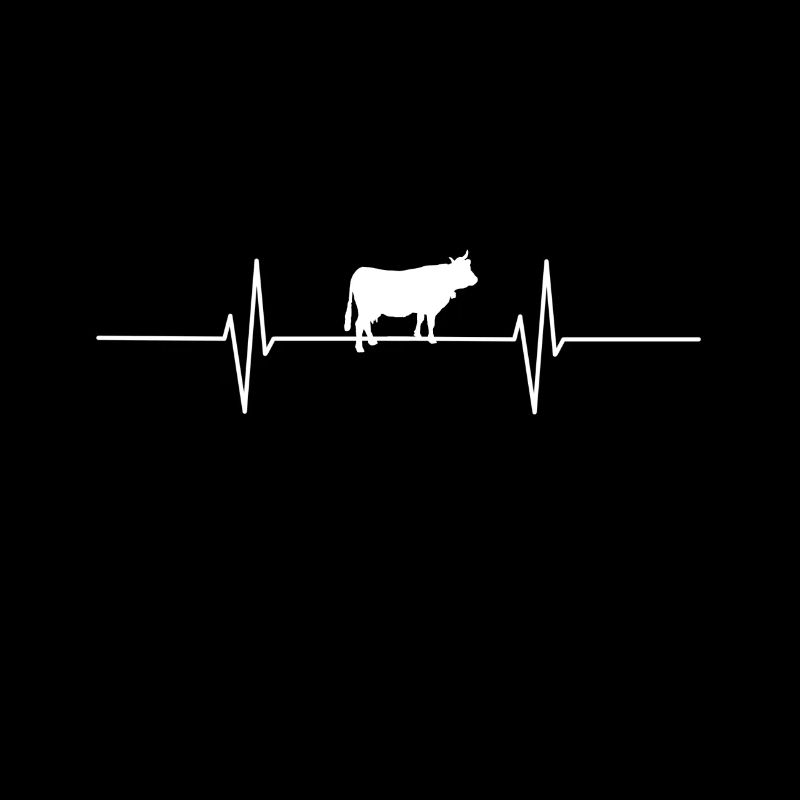 Battement de coeur de vache fermière