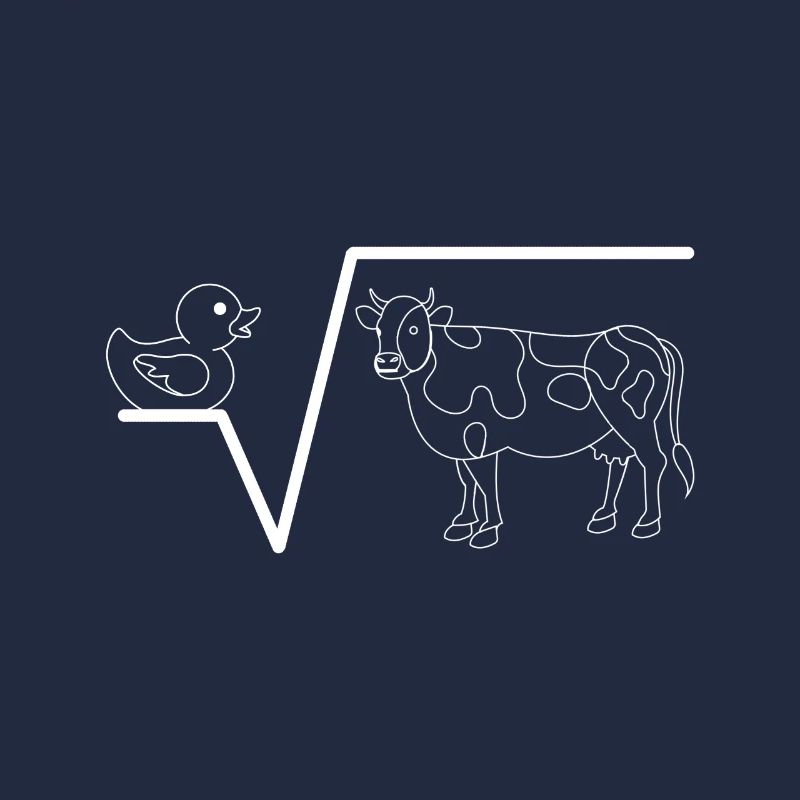Nth Root From Q Duck Root Cow Funny math