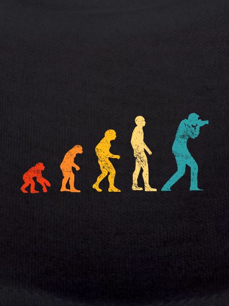 Retro evolution photographer