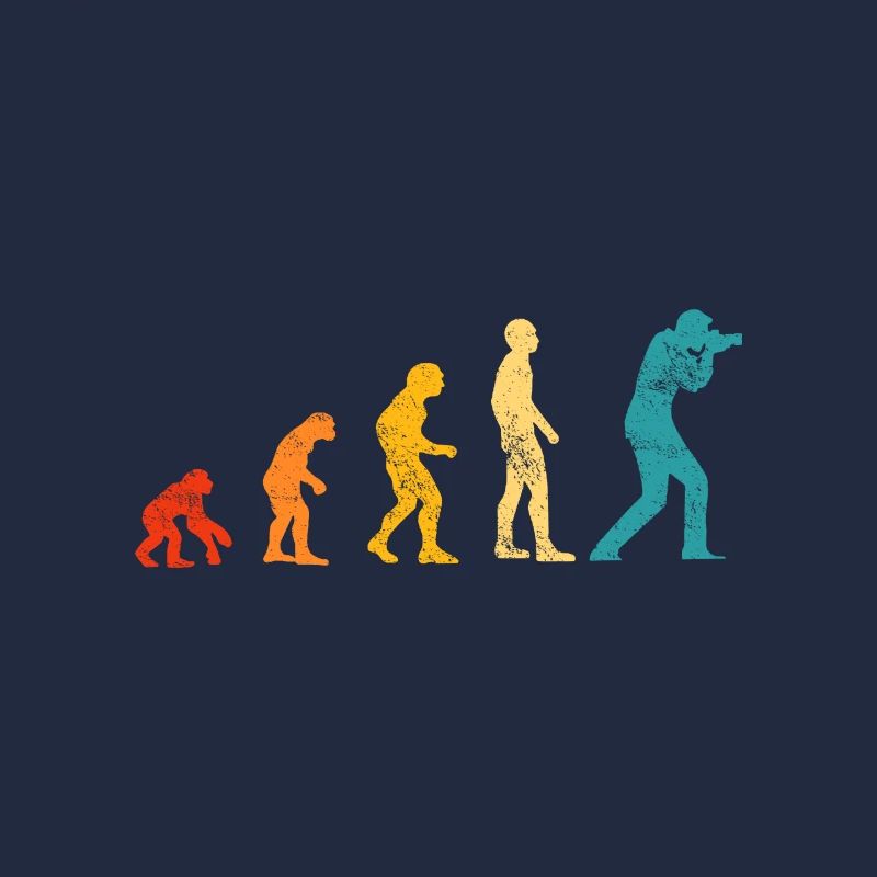 Retro evolution photographer