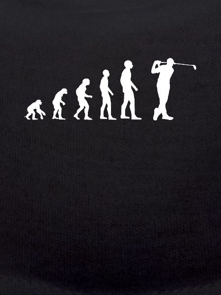 Golf Evolution des Menschen Golfer