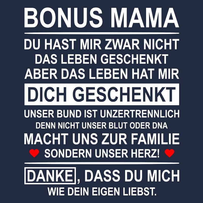 Bonus Mama Stiefmutter Ersatzmutter Geschenk
